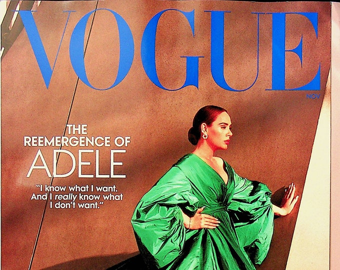 Vogue November 2021 The Reemergence of Adele  (Magazine: Fashion)