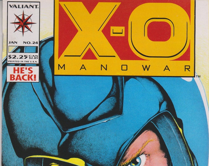 Valiant No. 24 X-O Manowar He's Back!  (Comic: X-O Manowar)  1994