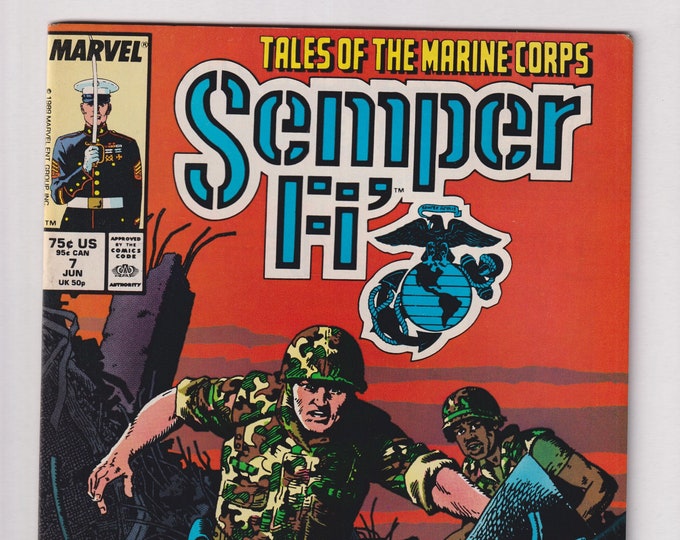 Semper Fi Vol. 1 No. 7 June 1989  Marvel Comics Tales of the Marine Corps (Comic: Military, Heroes)s)