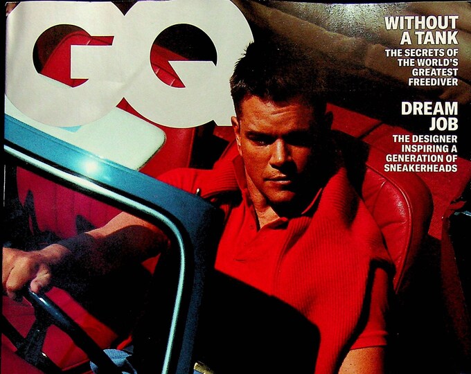 GQ October 2021 The Evolution of Matt Damon (Magazine: Men's, General Interest)