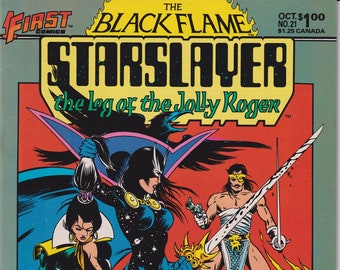 Black Flame Starslayer Comic: First Comics Vol. 1 No. 21, 1984