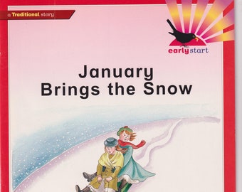 2 Books January Brings the Snow and The Queen of Hearts (Paperback: Children's Wordless Books) 1995