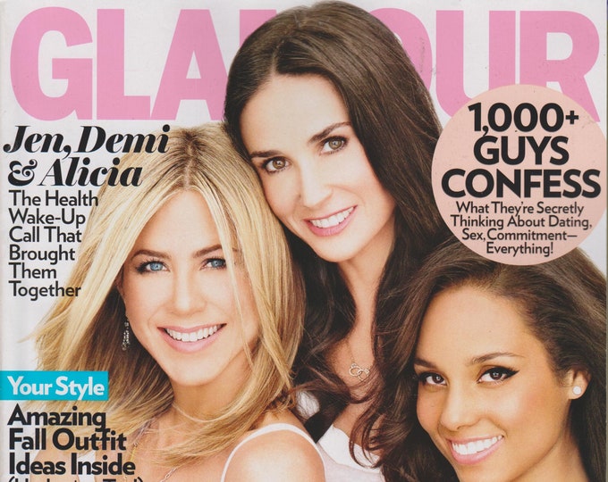 Glamour October 2011 Jennifer Aniston, Demi Moore, Alicia Keys - Love Your Looks  (Magazine: Women's)
