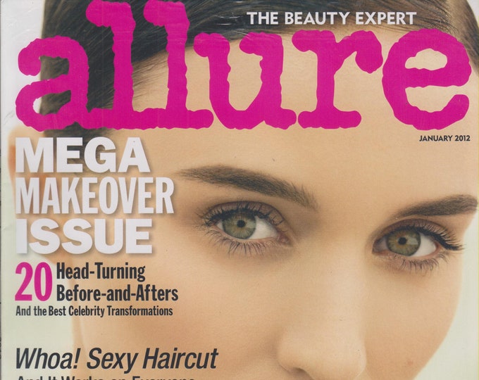 Allure January 2012 Rooney Mara, Mega Makeover Issue (Magazine: Women's,  Beauty)