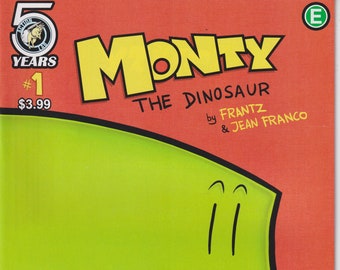 Monty The Dinosaur Action Lab #1 August 2016 First Printing  (Comic: Childrens, Dinosaur))