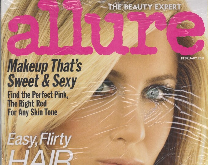 Allure February 2011 Jennifer Aniston "98% of the Stuff You Read is Absolutely Not True."  (Magazine: Women's,  Beauty)
