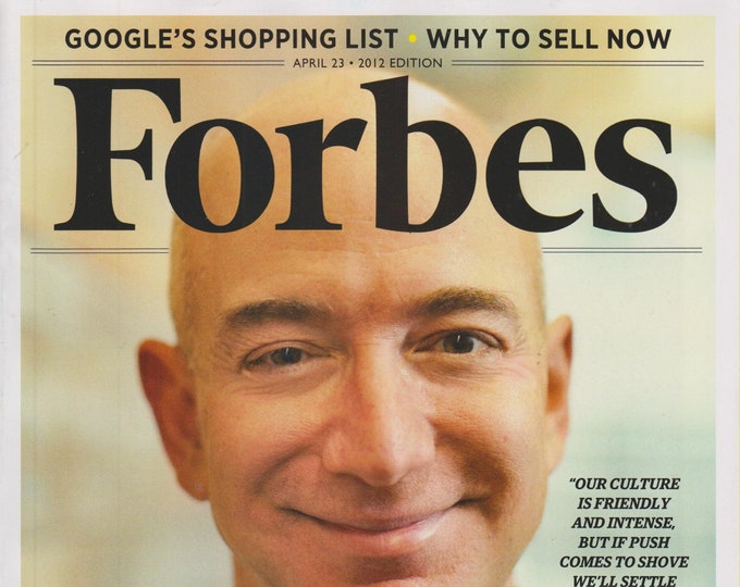 Forbes April 23, 2012 Jeff Bezos America’s Best Leaders  (Magazine: Business, Finance)