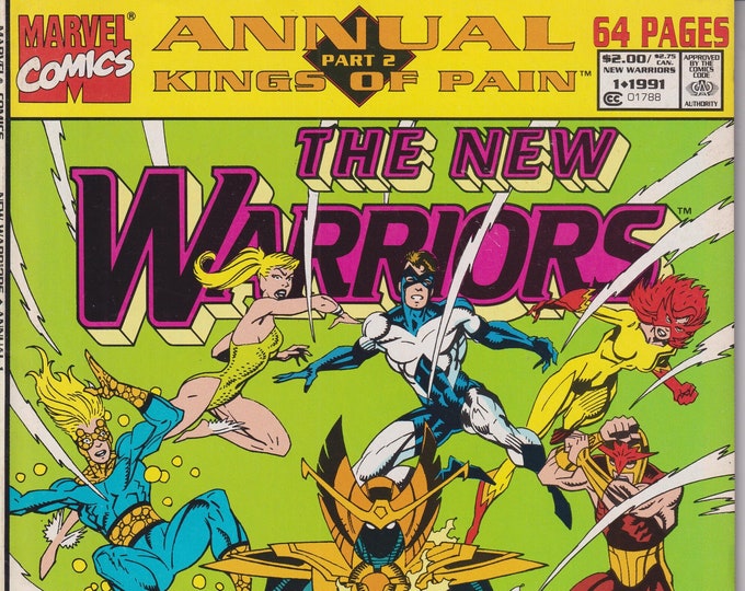 The New Warriors #1 Annual Marvel  July 1991   (Comic: Action Science Fiction, Superheroes)