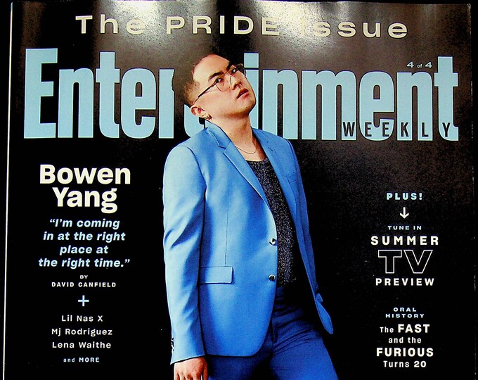 Entertainment Weekly June 2021 Bowen Yang - The Pride Issue  (Magazine: Movies, Music, TV, Celebrities)