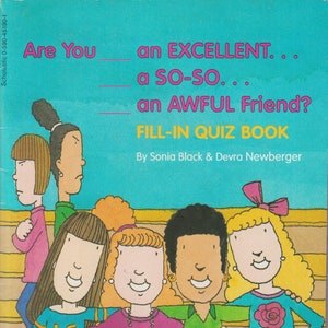 Vintage Friendship Quiz Book: Fill-In Paperback, Ages 8-12