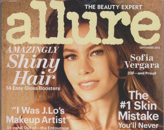 Allure September 2012 Sofia Vergara  32F and Proud (Magazine: Women's,  Beauty)