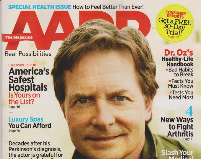AARP April May 2013 Michael J. Fox, Luxury Spas, Power Foods That Heal, Dr. Oz's Healthy Life Handbook (Magazine: General Interest)