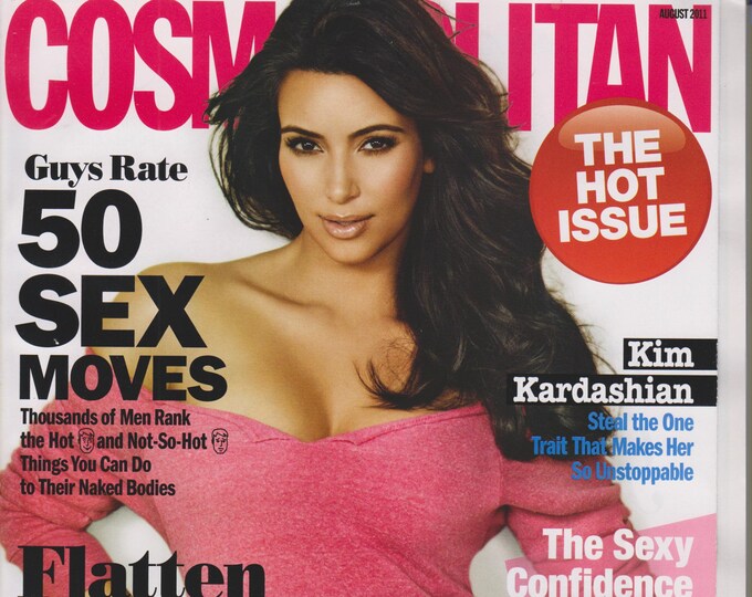 Cosmopolitan August 2011 Kim Kardashian - The Hot Issue  (Magazine: Women's)