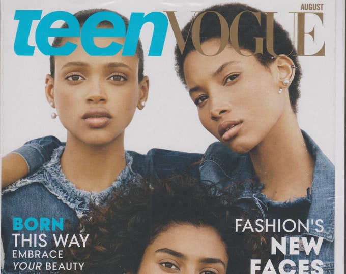 Teen Vogue August 2015 Aya, Lineisy and Imaan Fashion's New Faces (Magazine:  Teens,  Fashion)