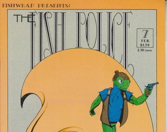 Fish Police Comic Book: February 1986 #7 S.H.A.R.K. II Copper Age
