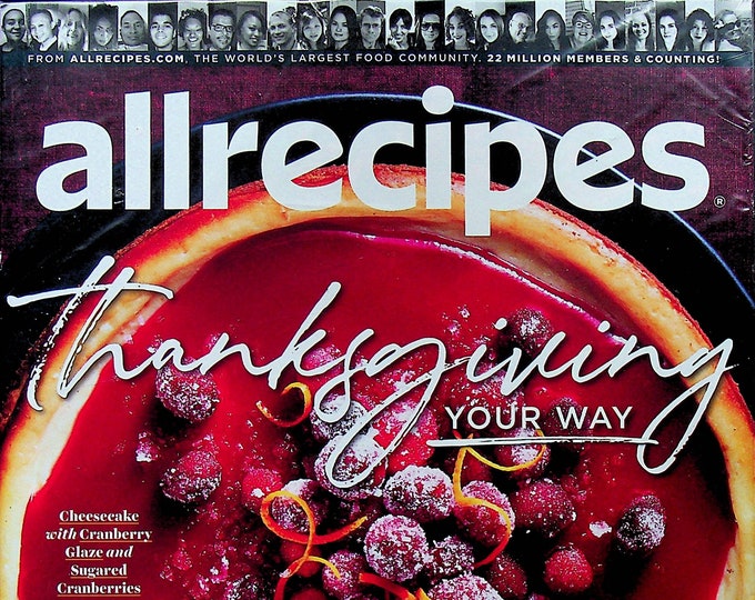 Allrecipes October November 2021 Thanksgiving Your Way  37 Holiday Worthy Recipes(Magazine: Cooking, Recipes)