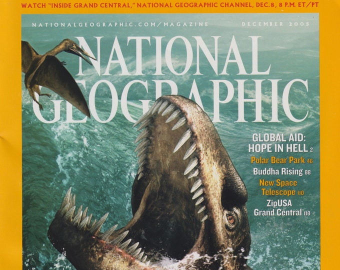 National Geographic December 2005 Sea Monsters, Global Aid, Polar Bears, Buddha, Space Telescope (Magazine: General Interest, Nature)