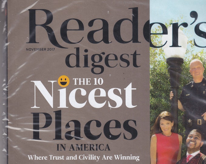 Reader's Digest November 2017 The  10 Nicest Places In America, Thanksgiving, Boot Camp for Civilians (Magazine: General Interest)