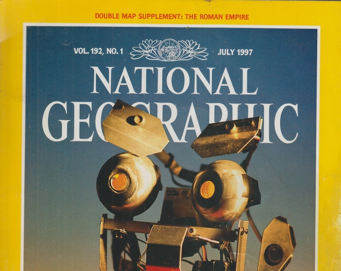 National Geographic July 1997 Robot Revolution, Roman Empire, Sumo  (Magazine: Nature; Geography)