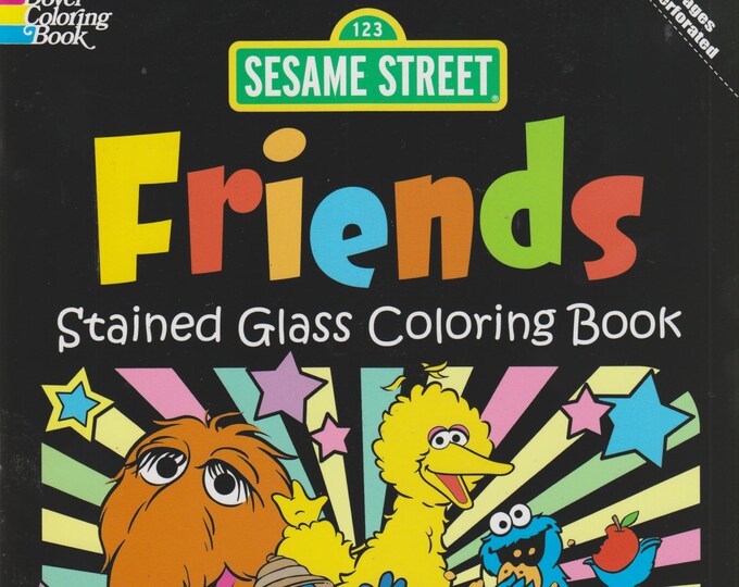 Sesame Street Friends Stained Glass Coloring Book  (Softcover: Children's Coloring Book, Sesame Street)2009