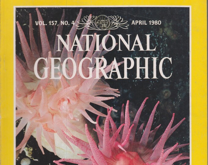 National Geographic April 1980 Canada's Cold Seas, Texas, Estonia, Oursi, Washington Cathedral (Magazine: Nature, Geography)