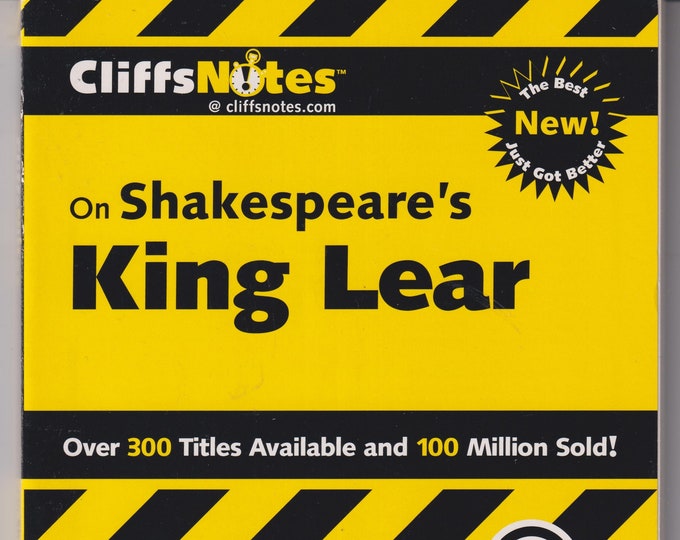 CliffsNotes on Shakespeare's King Lear  (Paperback: Play,  Theatre, Reference))