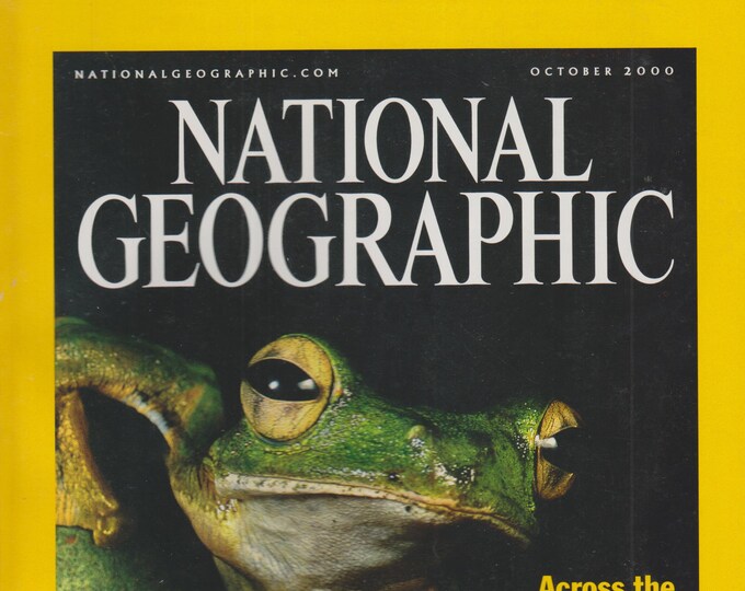 National Geographic October 2000 Wild Gliders of Borneo, Boston's Little Italy, Heart of Africa  (Magazine: General Interest, Geography)