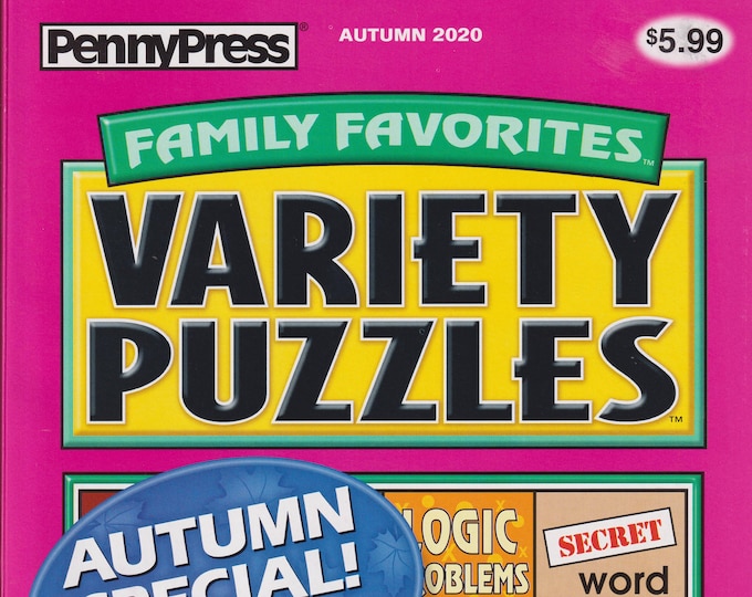 PennyPress Family Favorites Variety Puzzles Autumn Special Over 560 Puzzles! (Paperback: Pencil Puzzles)