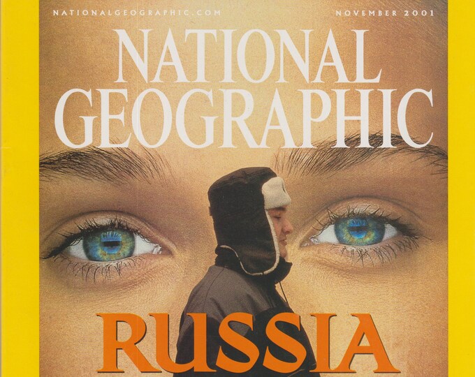 National Geographic November 2001 Russia Ten Years Later, Hippos, Auroras, Whales, Pyramids, King Cobra (Magazine: General Interest, Nature)