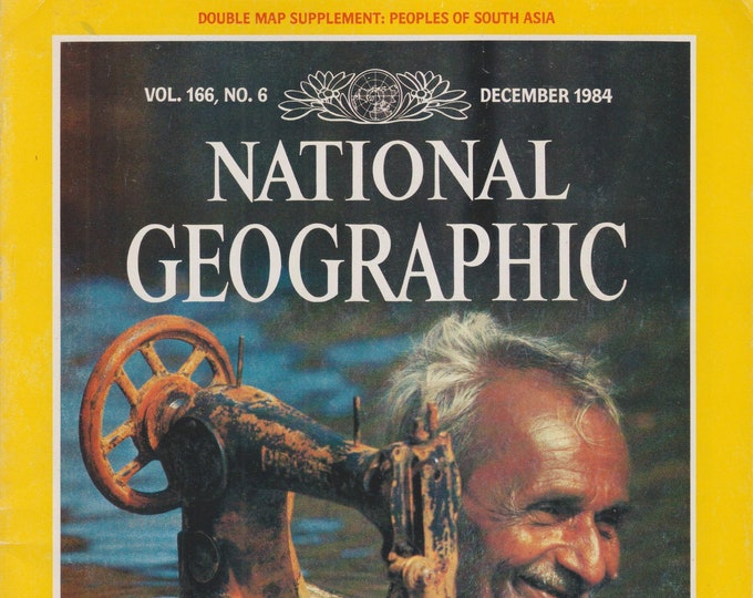 National Geographic and Map December 1984 Monsoons , Tigers, Whales, US Route 1, Biotechnology (Magazine: Geography, General Interest)