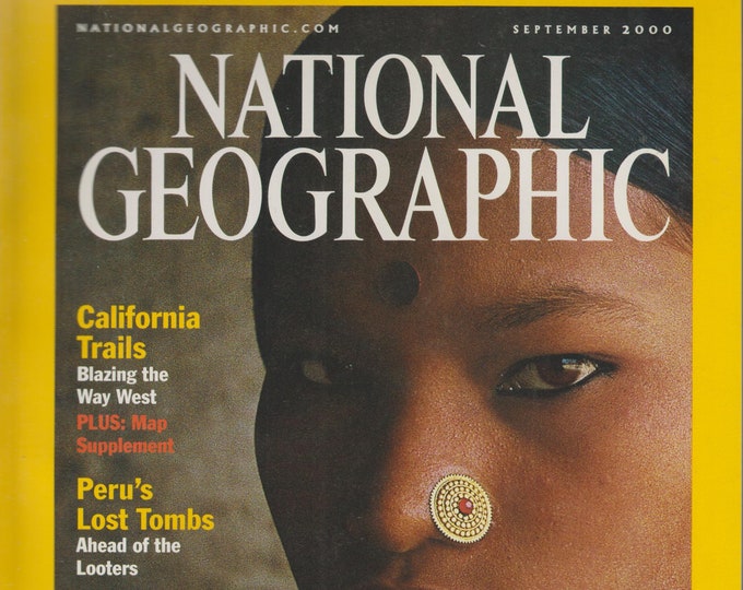 National Geographic (& Map)  September 2000 Rana Tharu Nepal's Women of Grace  (Magazine: General Interest, Geography)