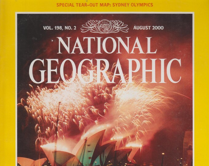 National Geographic August 2000 Sydney Olympics With Tear Out Map, Zulus, Fungi, Temples of Angkor  (Magazine: General Interest)