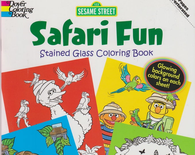 Sesame Street Safari Fun GemGlow Stained Glass Coloring Book (Softcover: Children's, Coloring Book) 2010