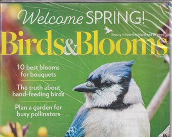 Birds & Blooms February  March 2023 Blue Jays, Welcome Spring! Attract Birds (Magazine: Birds, Gardening)