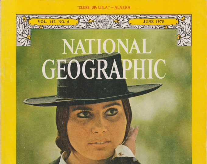 National Geographic June 1975 Andalusia - Alaska Wilderness - Suez - Spiny Lobster - Venus-Mercury (Magazine: Nature, Geography)