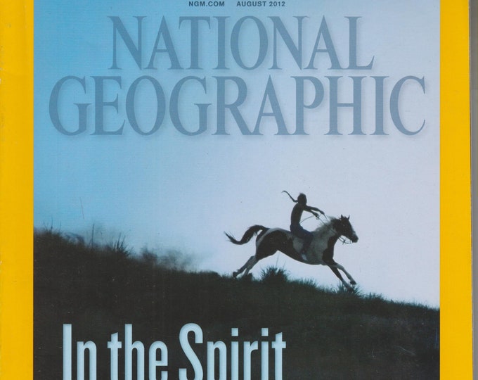 National Geographic August 2012 In the Spirit of Crazy Horse; Gannets, East London, Lightning, Tibet  (Magazine: General Interest)