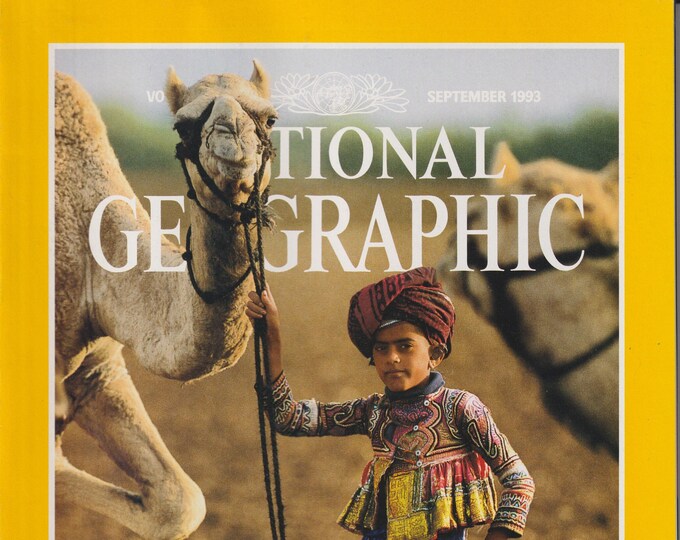 National Geographic September 1993 India's Rabari, Czechoslovakia, Pecos River, Britain's Hedgerows (Magazine: Nature; Geography)