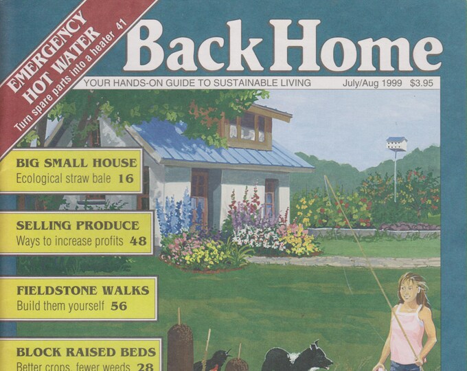 Back Home July/Aug 1999  No. 41 Emergency Hot Water, Big Small House, Selling Produce, Fieldstone Walks(Magazine: Green, Sustainable Living)