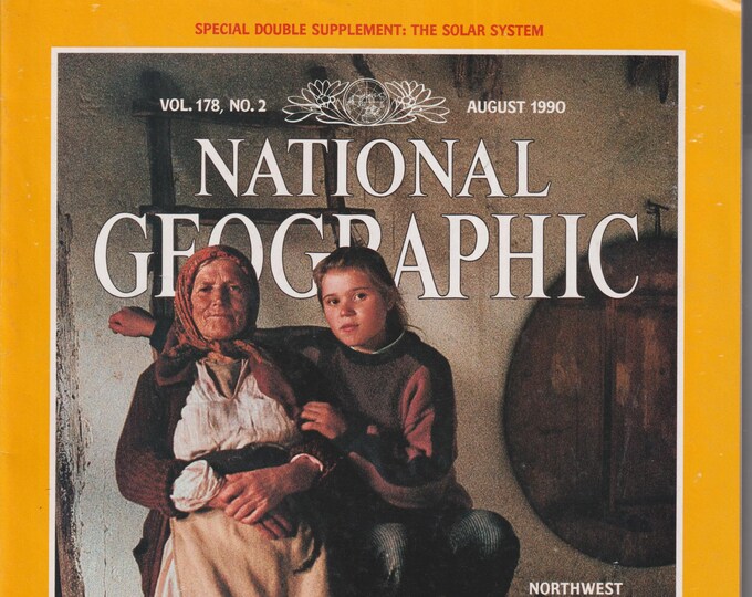 National Geographic August 1990 (& map) Yugoslavia, Northwest Passage, Neptune, African-American Life, Missouri (Magazine: Nature, Geography