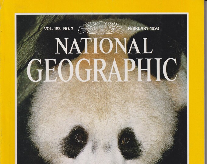 National Geographic February 1993 Newborn Panda In the Wild  (Magazine: Nature, Geography)