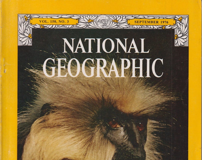 National Geographic September 1976 India Struggles to Save Her Wildlife, Nauru, New Biology, California's Delta (Magazine: General Interest)