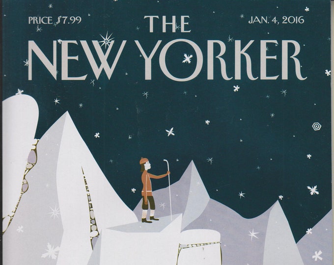 The New Yorker  January 4, 2016. Frank Viva Cover; Ottessa Hoshfegh Fiction; Leslie Jones; Jeb Bush - Everglades; Paul Rudnick Humor