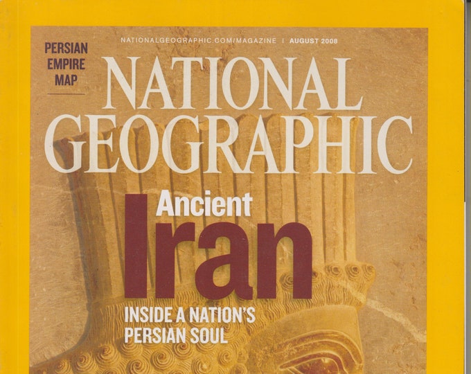 National Geographic August 2008 Ancient Iran; African Monkey Island, Japan, Moscow- Inside a Nation's Persian (Magazine: General Interest)