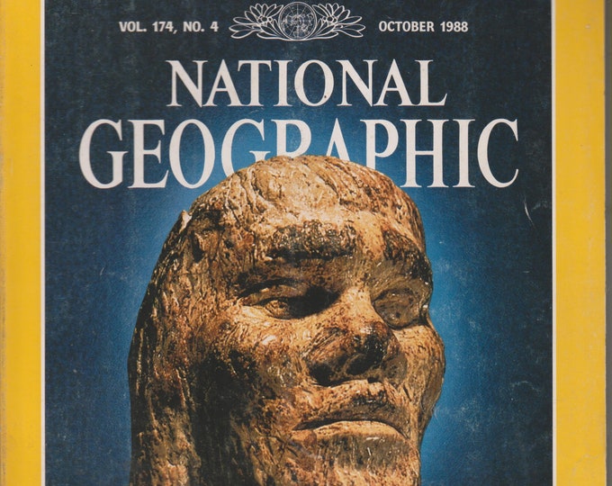 National Geographic October 1988 The Peopling of the Earth; Lascaux; Siberia Flight; Peru Tomb; Afrikaners, Hmong (Magazine:  Geography)