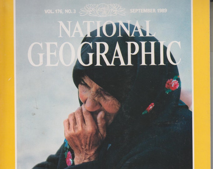 National Geographic September 1989 Retracing The First Crusade, The Shakers, History, (Magazine: Nature, Geography, General Interest)