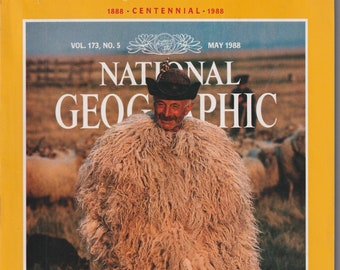 National Geographic May 1988 Wool, Kerala, Supernova, Persian Gulf, Fleas  (Magazine: Nature, Geography)
