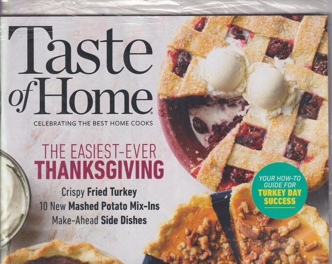 Taste of Home October November 2023 The Easiest Ever Thanksgiving  (Magazine: Cooking, Recipes)