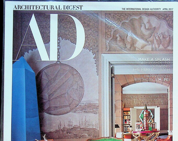 Architectural Digest April 2017 House Proud, Ashley Hicks, Tino Zervudachi, Martyn Lawrence Bullard (Magazine: Home Decor, Home Design)