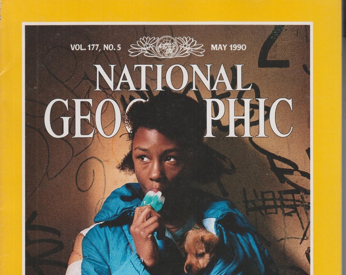 National Geographic May 1990 East Harlem, Great Rift, Lake Malawi, Earthquake  (Magazine: Nature, Geography)