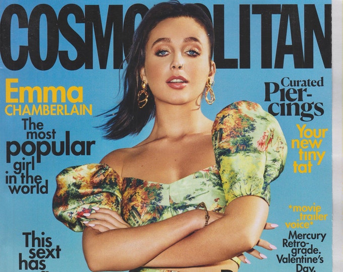 Cosmopolitan February 2020 Emma Chamberlain The Most Popular Girl In the World  (Magazine: Women's)